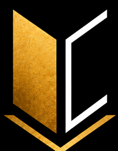 Vukea Interiors mark — forming a V and a C