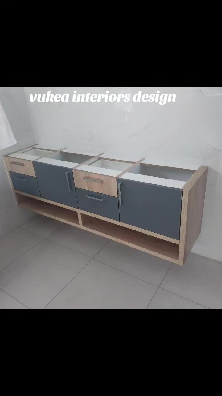 Long floating TV cabinet, clean lines